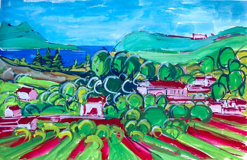 Danny Touw Paintings Gavalochori landscape